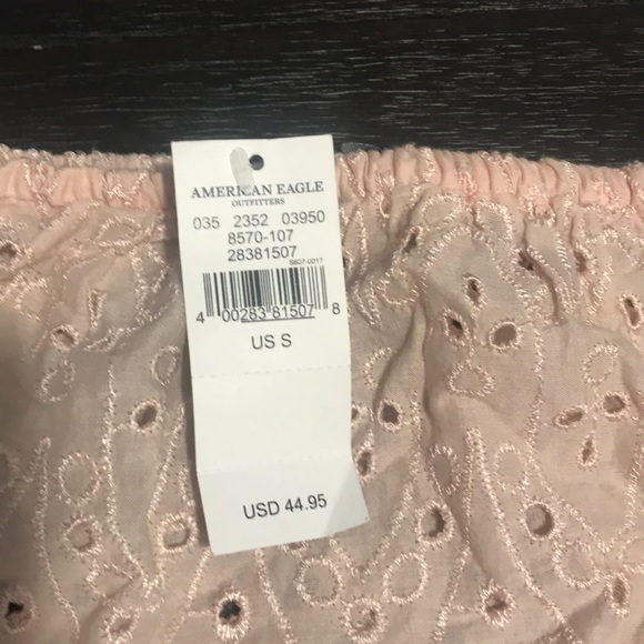 American Eagle adorable pink lace crop top - Picture 3 of 4